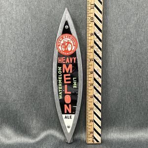 New Belgium Beer Tap Handle Heavy Melon Ale Metal Build 11 Inch Fort Collins CO